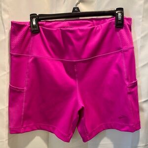 Brooks Women's 3” Inseam Hot Pink Athletic Fitness Shorts with Pockets